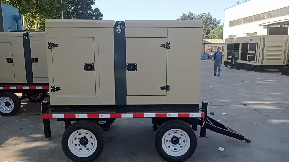 潍柴发电机组移动拖车交付多台